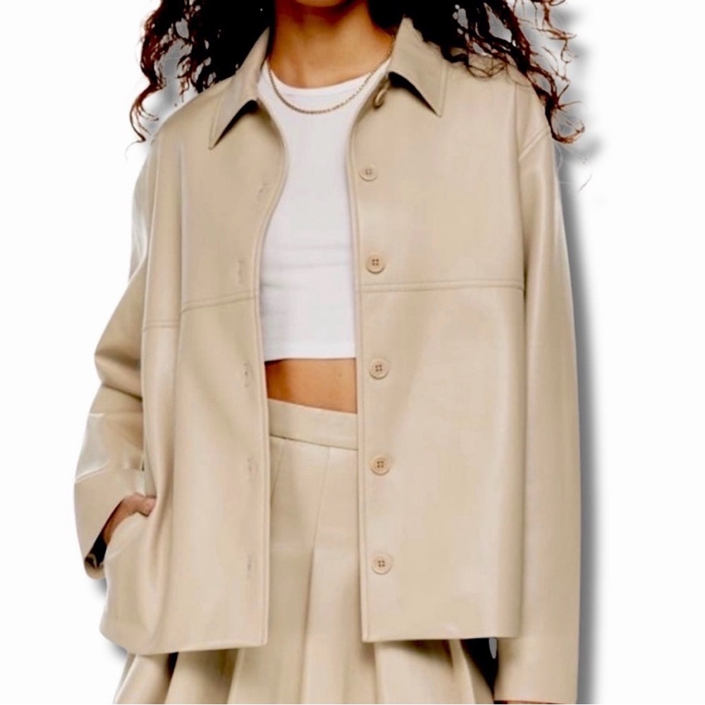 ARITZIA Sunday Best Gabby Vegan Leather Jacket Sz. Large